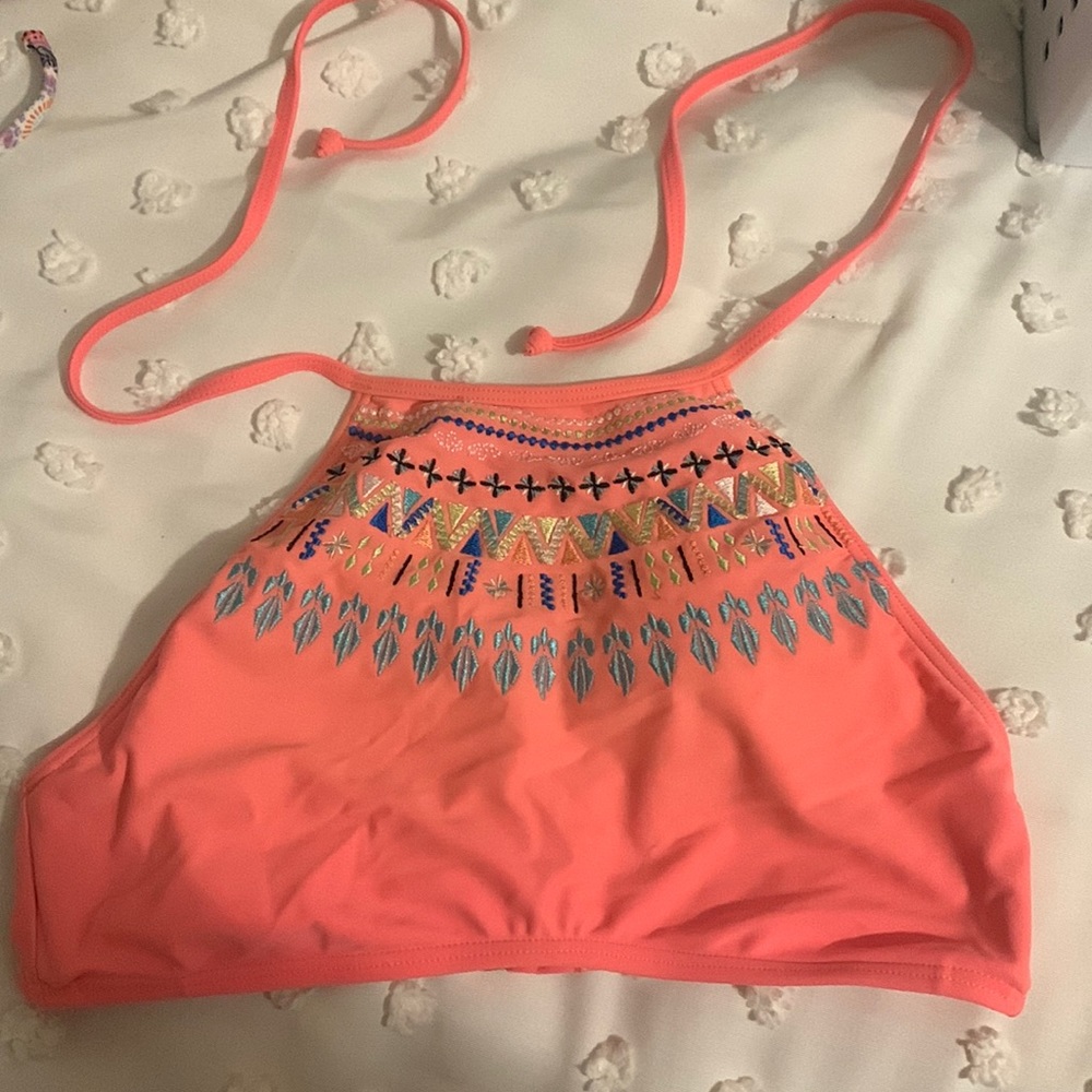 halter swim top
